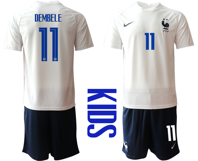 2021 France away Youth #11 soccer jerseys->youth soccer jersey->Youth Jersey